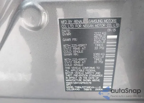 2016 Nissan Rogue S from USA, damaged, VIN KNMAT2MV0GP601178